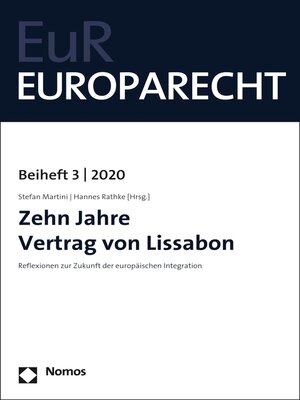 cover image of Zehn Jahre Vertrag von Lissabon